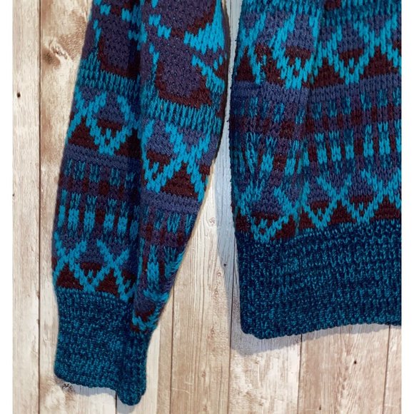 Vintage 90's Grandpa Men's South Mountain Sweater Size Medium V-Neck Sking - Picture 6 of 9